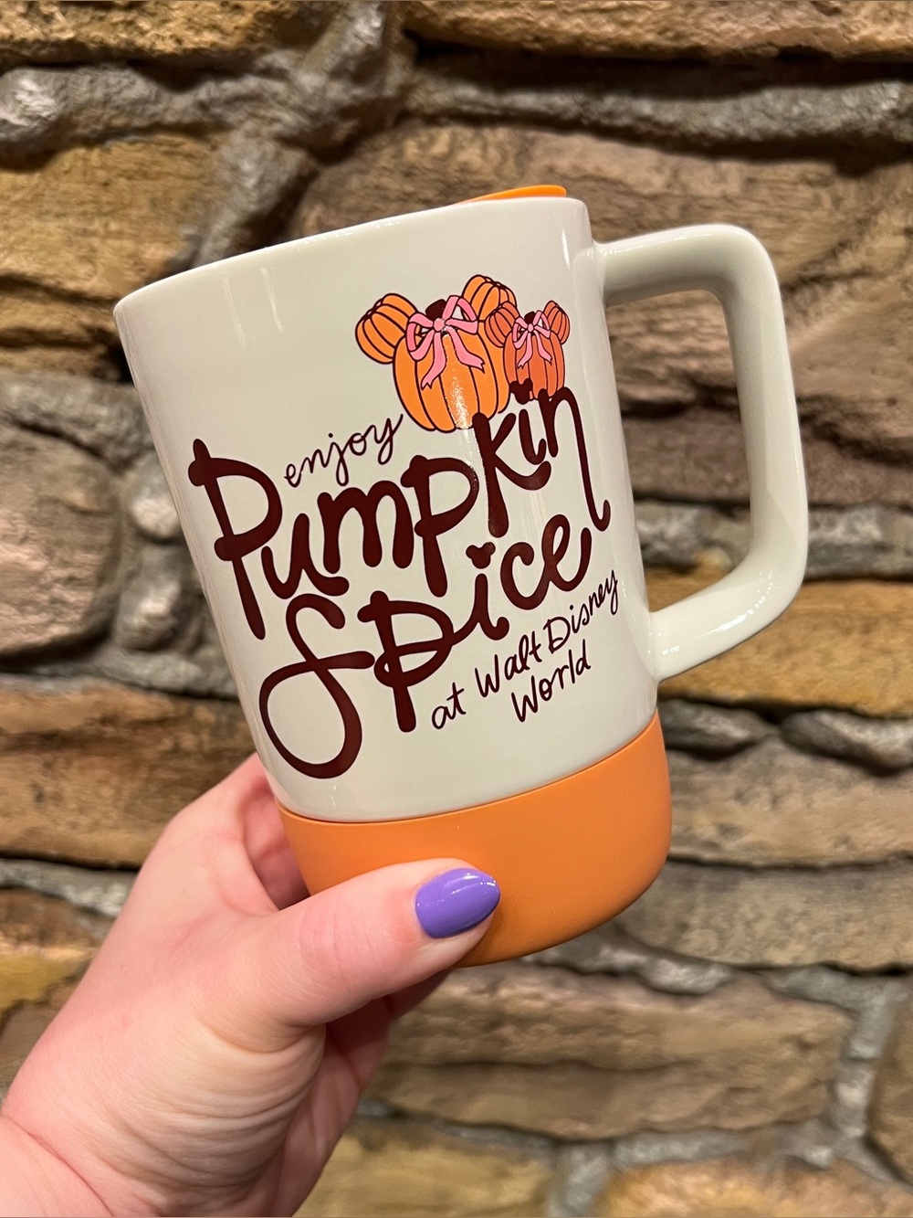 Disney Pumpkin Spice Ceramic Travel Mug 2026